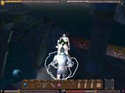 SCHOCKSCHWERENOT Der Energieblitz z&auml;hlt noch zu den harmloseren Zauberspr&uuml;chen in Ultima 9. Mit jedem Spielabschnitt gewinnen die Lichteffekte an Brillanz.